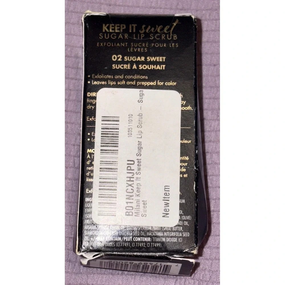 NEW Milani Keep it Sweet Sugar‎ Lip Scrub, Sugar Sweet (02)